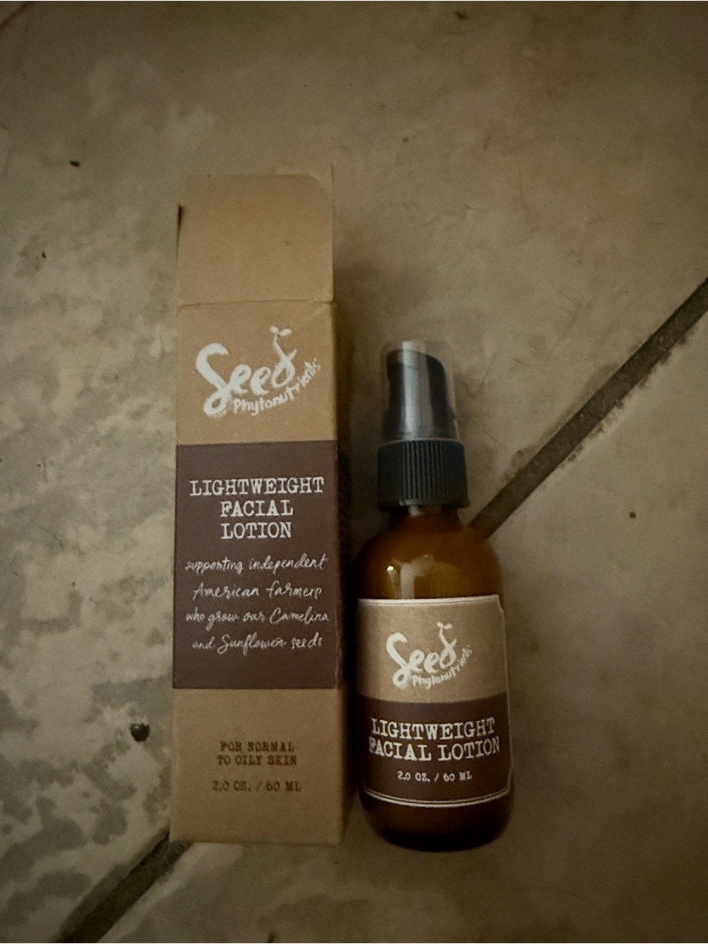 Seed Phytonutrients Lightweight Facial Lotion - Brown 2 oz